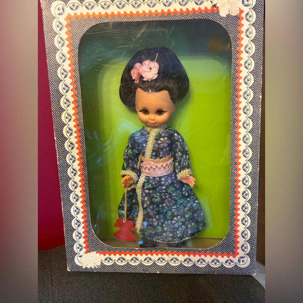 Vintage ARI German Made Doll in Floral Kimono
